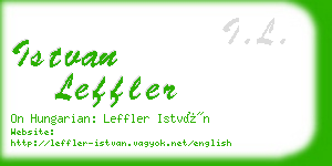 istvan leffler business card